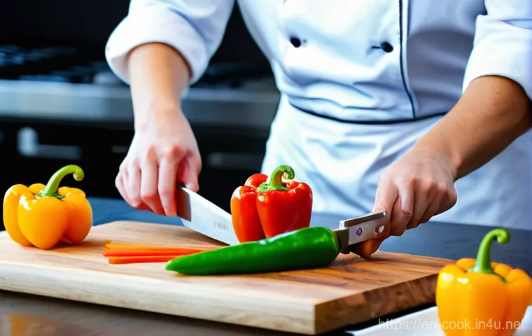 중식조리 자격증 실기 준비 기간 - **Prompt 1: Focused Culinary Student Mastering Knife Skills**
"A young adult culinary student, d...