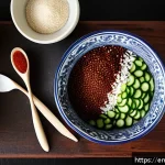 Home 23 한식조리 자격증 실무 핵심 스킬 - A detailed close-up of a traditional Korean kitchen workspace showcasing the preparation of authenti...