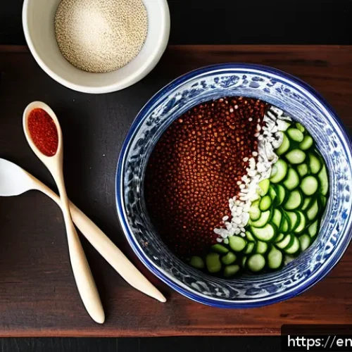 Home 17 한식조리 자격증 실무 핵심 스킬 - A detailed close-up of a traditional Korean kitchen workspace showcasing the preparation of authenti...