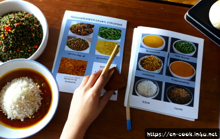 중식조리 이론 공부법 - Photorealistic overhead study scene for mastering Chinese cuisine theory, an adult culinary student ...